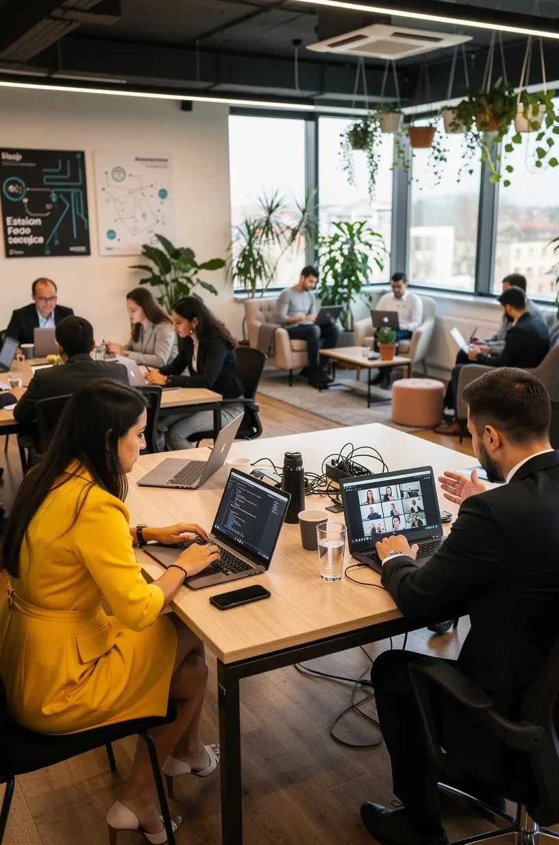 Imagine educațională prezentând pașii pentru integrarea unei platforme de automatizare în fluxul de lucru